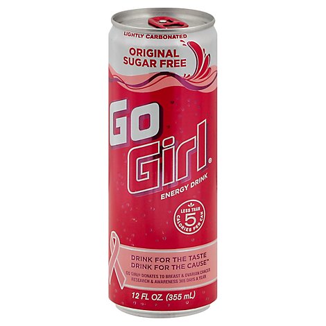 Go Girl Energy Drink Sugar Free Original - 12 Fl. Oz.