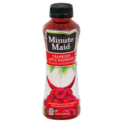 Minute Maid Flavored Juice Beverage Cranberry Apple Raspberry - 15.2 Fl. Oz.