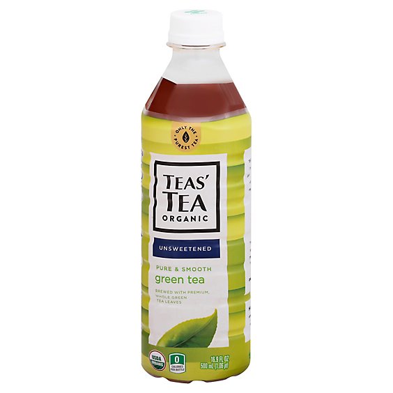 TEAS TEA Unsweetened Green Tea Pure & Smooth - 16.9 Fl. Oz.
