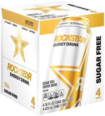 Rockstar Energy Drink Sugar Free - 4-16 Fl. Oz. - Image 2