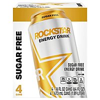 Rockstar Energy Drink Sugar Free - 4-16 Fl. Oz. - Image 1
