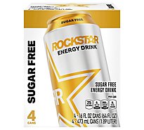 Rockstar Energy Drink Sugar Free - 4-16 Fl. Oz.