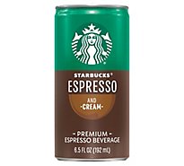 Starbucks Doubleshot Espresso Beverage Espresso & Cream - 6.5 Fl. Oz.