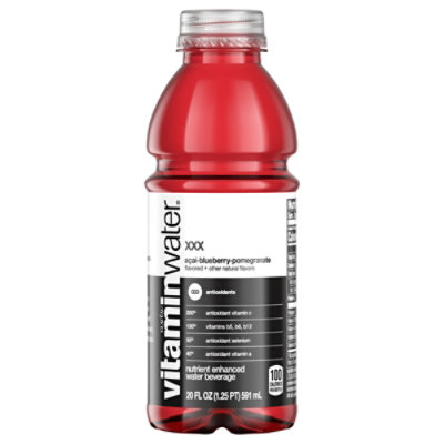 vitaminwater Water Beverage Nutrient Enhanced XXX Acai Blueberry Pomegranate - 20 Fl. Oz. - Image 3