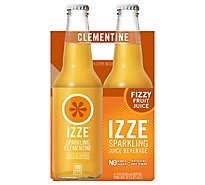 Izze Juice Beverage Blend Sparkling Clementine - 4-12 Fl. Oz.