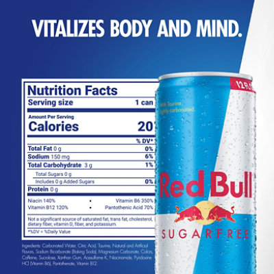 Red Bull Sugar Free Energy Drink - 12 Fl. Oz. - Image 2