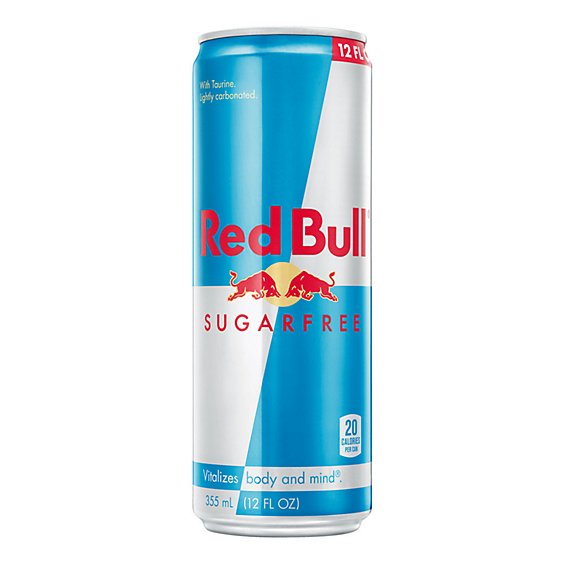 Red Bull Energy Drink Sugar Free - 12 Fl. Oz.