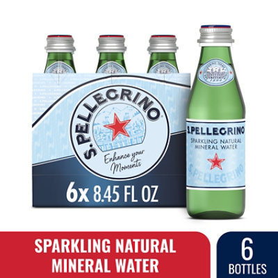 S.PELLEGRINO Sparkling Natural Mineral Water - 6-8.45 Fl. Oz.