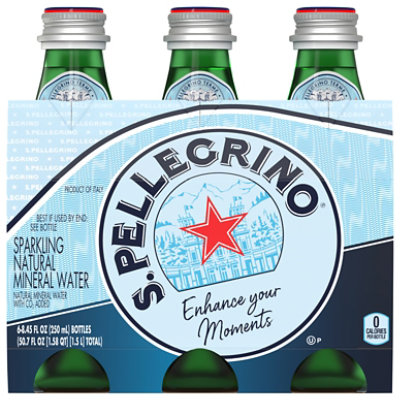 S.PELLEGRINO Sparkling Natural Mineral Water - 6-8.45 Fl. Oz. - Image 3