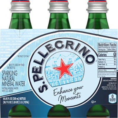 S.PELLEGRINO Sparkling Natural Mineral Water - 6-8.45 Fl. Oz. - Image 6