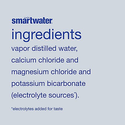 smartwater Water Premium Vapor Distilled - 1 Liter - Image 4