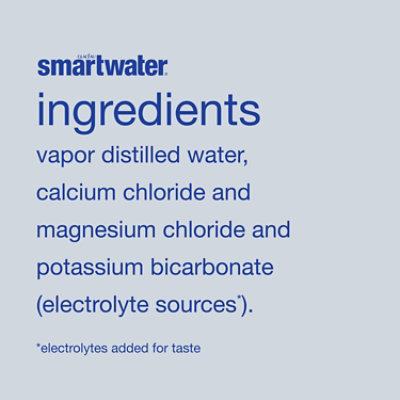 Smartwater Water Premium Vapor Distilled - 33.8 Fl. Oz. - Image 2