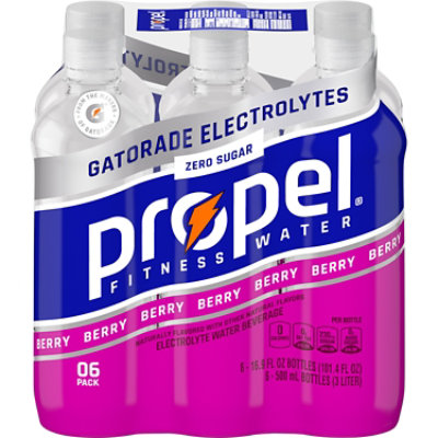 Propel Water Beverage with Electrolytes & Vitamins Berry - 6-16.9 Fl. Oz. - Image 1