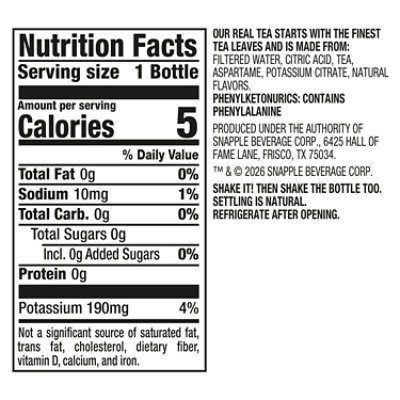 Snapple Diet Lemon Iced Tea Bottle - 16 Fl. Oz. - Image 5