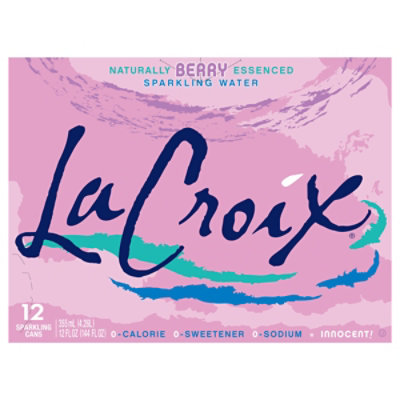 LaCroix Sparkling Water Core Berry 12 Count - 12 Oz