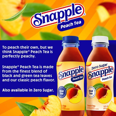 Snapple Peach Tea Bottle - 20 Fl. Oz. - Image 2