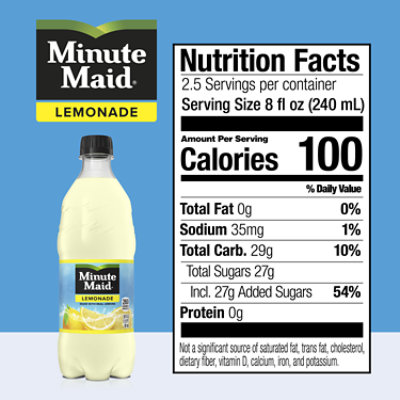 Minute Maid Juice Lemonade - 20 Fl. Oz. - Image 4