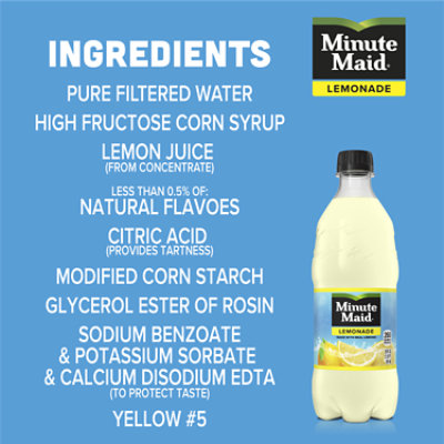Minute Maid Juice Lemonade - 20 Fl. Oz. - Image 4