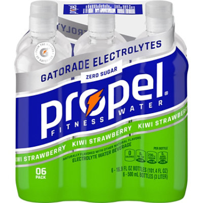 Propel Water Beverage with Electrolytes & Vitamins Kiwi Strawberry - 6-16.9 Fl. Oz. - Image 2