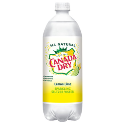 Canada Dry Lemon Lime Sparkling Seltzer Water Bottle - 33.8 Fl. Oz. - Image 1