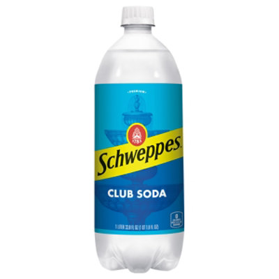 Schweppes Club Soda Bottle - 1 Liter - Image 3