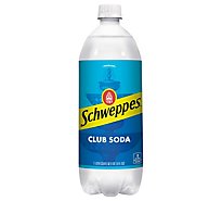 Schweppes Club Soda Bottle - 1 Liter