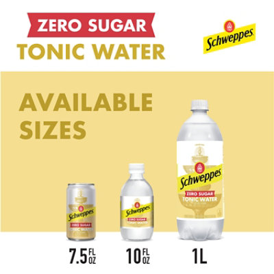 Schweppes Zero Sugar Tonic Water Bottle - 1 Liter - Image 3