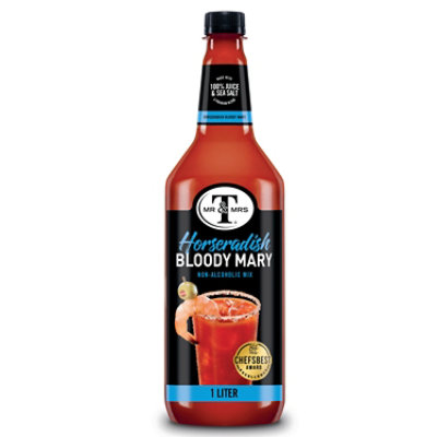 Mr & Mrs T Horseradish Bloody Mary Mix Bottle - 1 Liter - Image 1