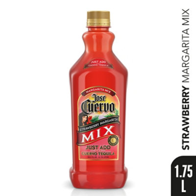 Jose Cuervo Margarita Mix Strawberry Lime - 1.75 Liter - Image 1