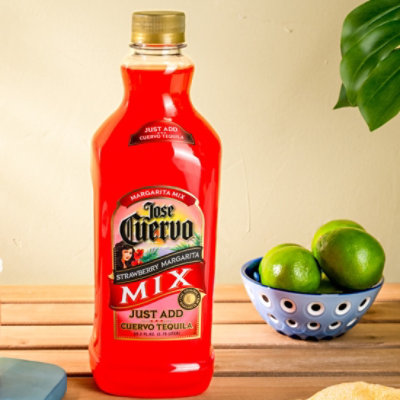 Jose Cuervo Margarita Mix Strawberry Lime - 1.75 Liter - Image 4