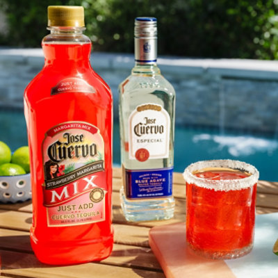 Jose Cuervo Margarita Mix Strawberry Lime - 1.75 Liter - Image 3