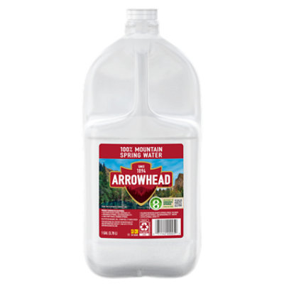 Arrowhead No Flavor Mountain Spring Water Bottle - 1 Gallon - Image 1