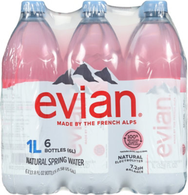 evian Natural Spring Water Bottles - 6-1 Liter - Image 4