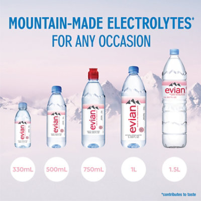 evian Natural Spring Water Bottles - 6-1 Liter - Image 2