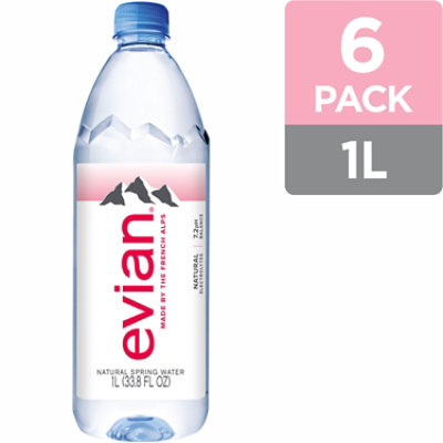 evian Natural Spring Water Bottles - 6-1 Liter - Image 3