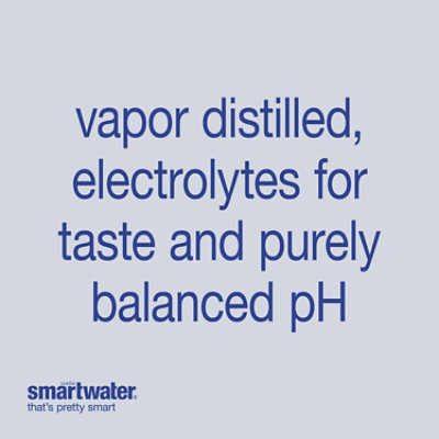 smartwater Vapor Distilled Premium Water Bottle - 20 Fl. Oz. - Image 2