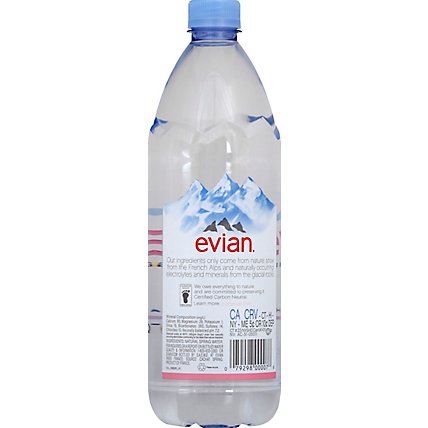 evian Natural Spring Water Bottle - 1 Liter - Image 5