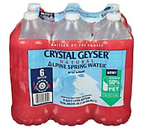 Crystal Geyser Spring Water Natural Alpine - 6-1 Liter