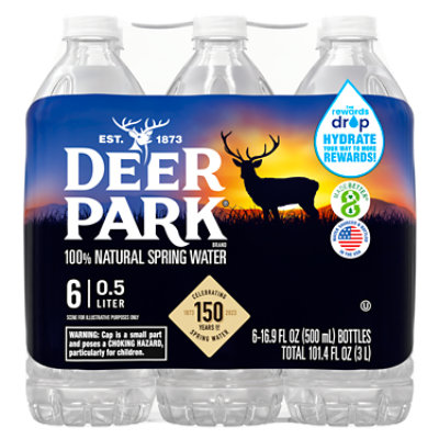 Deer Park Natural Spring Water - 6-16.9 Fl. Oz. - Image 1