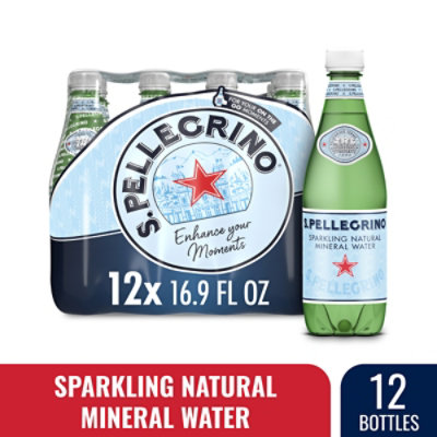 S. PELLEGRINO Sparkling Natural Mineral Water - 12-16.9 Fl. Oz. - Image 1