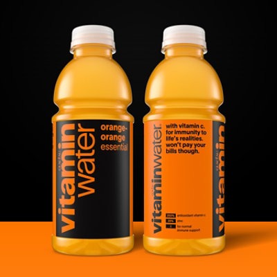 vitaminwater Water Beverage Nutrient Enhanced Essential Orange Orange - 20 Fl. Oz. - Image 4