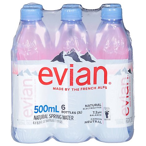 Price evian Evian water