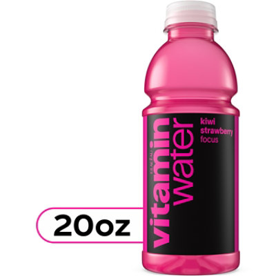 vitaminwater Water Beverage Nutrient Enhanced Focus Kiwi Strawberry - 20 Fl. Oz. - Image 1