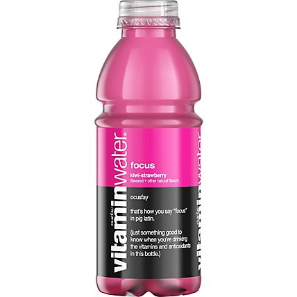 vitaminwater Water Beverage Nutrient Enhanced Focus Kiwi Strawberry - 20 Fl. Oz. - Image 4