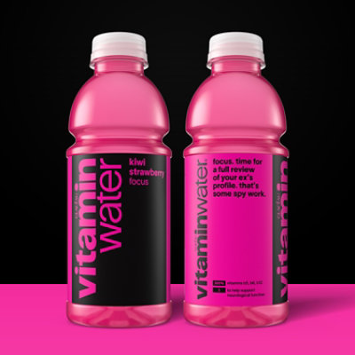 vitaminwater Water Beverage Nutrient Enhanced Focus Kiwi Strawberry - 20 Fl. Oz. - Image 3