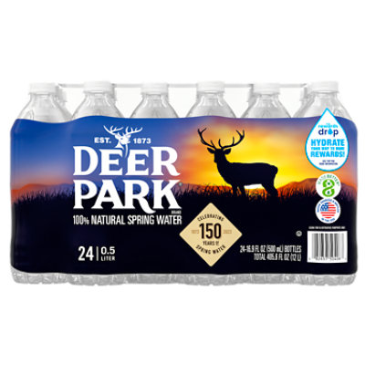 Deer Park 100% Natural Spring Water - 24-16.9 Fl. Oz. - Image 1