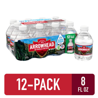 Arrowhead 100% Mountain Spring Water - 12-8 Fl. Oz.