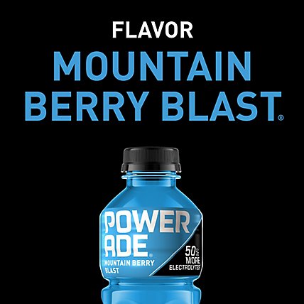 POWERADE Sports Drink Electrolyte Enhanced Mountain Berry Blast - 8-20 Fl. Oz. - Image 2