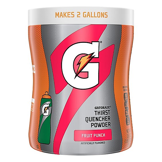 Gatorade Thirst Quencher Instant Powder Mix Fruit Punch - 18.4 Oz