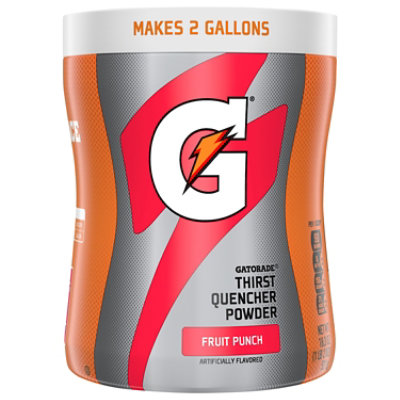 Gatorade Thirst Quencher Instant Powder Mix Fruit Punch - 18.4 Oz